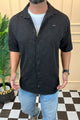 Turbo Artistic Touch Comfort Casual Shirt In Black