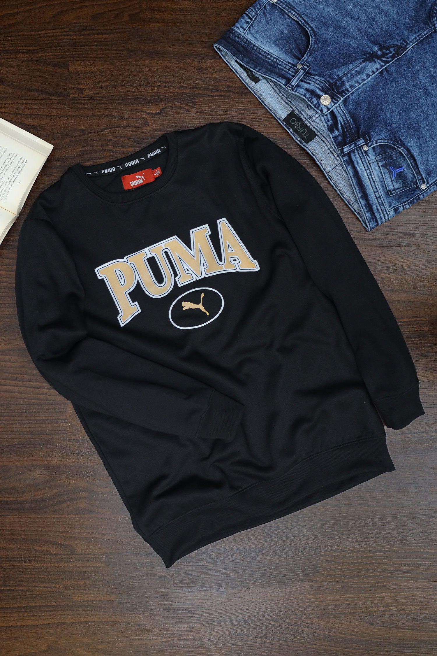 Pma Squad Graphic Crew Neck Full Sleeves Men's Sweatshirt