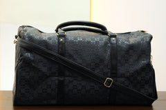 Luis Vten Imported Embossed Texture Travel bag in Black