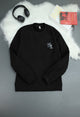 Turbo HoneyComb Patterened Imported Men's Sweatshirt In Black