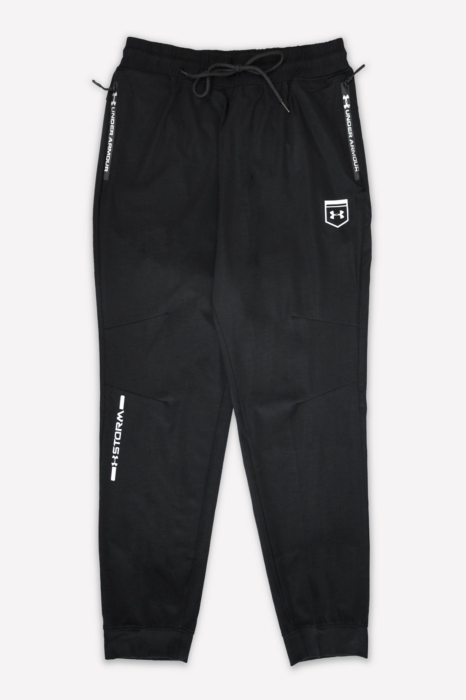 Undr Armr Meridan Athletic Zipper Pocket Sportswear Trouser In Black