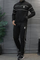 On Club Executive Sport Zipper Men's Co-Ord Set In Black