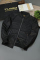 Comfy Cozy Rib Style Imported Light Weight Jacket In Black