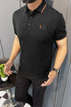 Turbo Polo Sport Super Men's Polo Shirt In Black