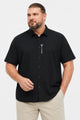 Turbo Waffle Motif Elegant Big & Tall Men's Casual Shirt