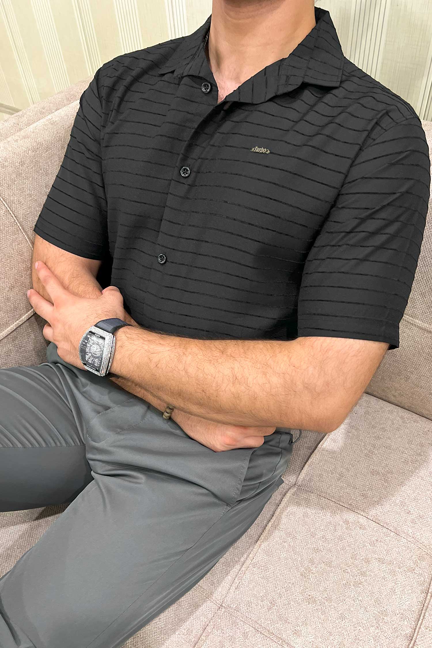 Turbo Snitch Striped Casual Shirt