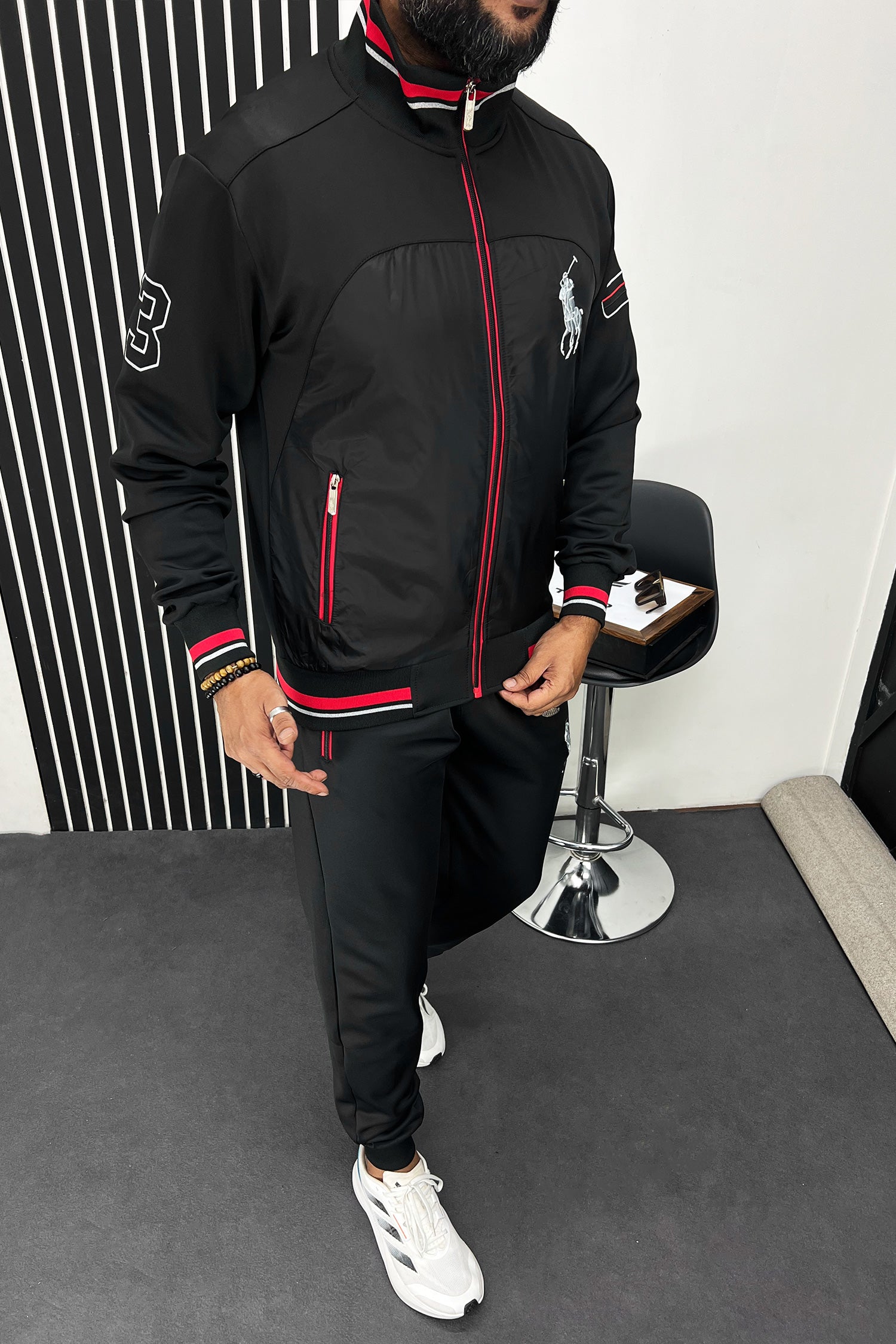 RL Polo Sportswear Men Zipper Tracksuit