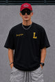 Turbo National Hip-Hop Oversize Men's Tee In Black