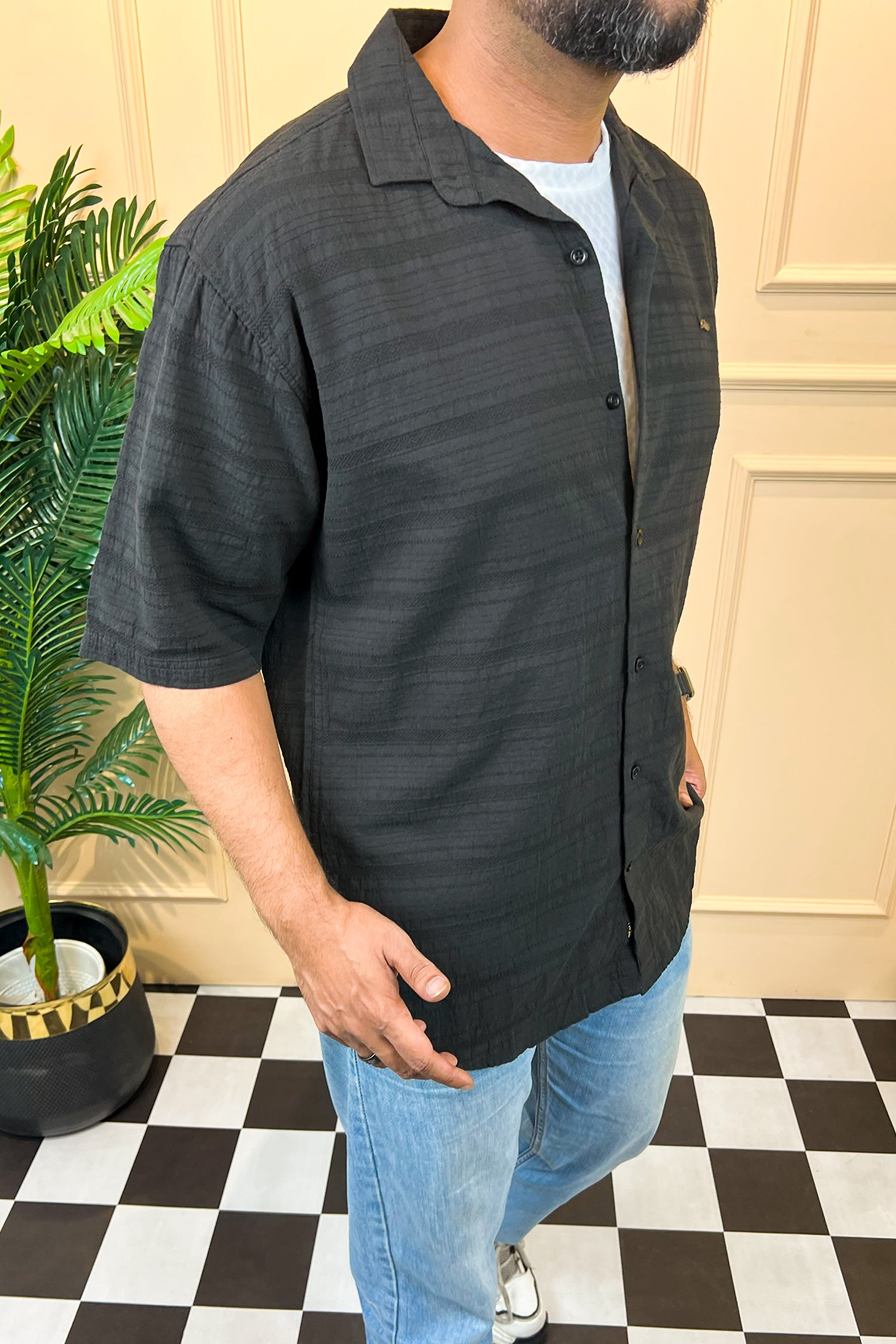 Turbo Knit Craft Crochet Casual Shirt