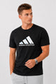 Adds Athletics Sport Arrival Round Neck Men's Tee In Black