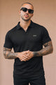 Turbo Signature Style Men's Polo Shirt In Black