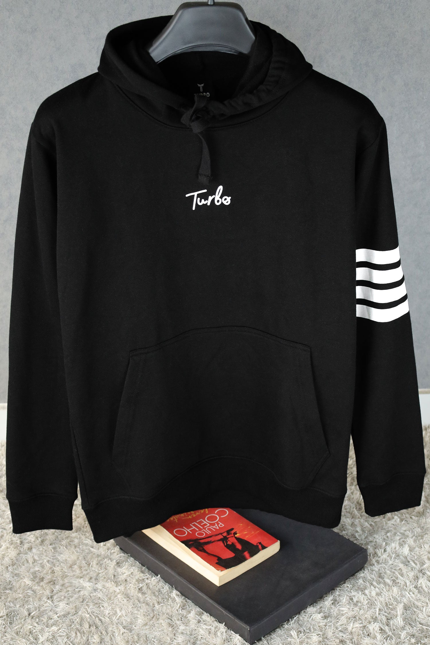 Turbo Arm Stripe Fleece Hoodie