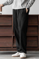 Turbo Poplin Front-Double Line Trouser In Black
