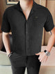 Turbo Artistic Touch Comfort Casual Shirt In Black