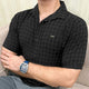 Turbo Premium Lightweight Half Sleeve Casual Shirt In Black