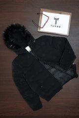 Fashionable Trendy Hood Style Imported Puffer Jacket