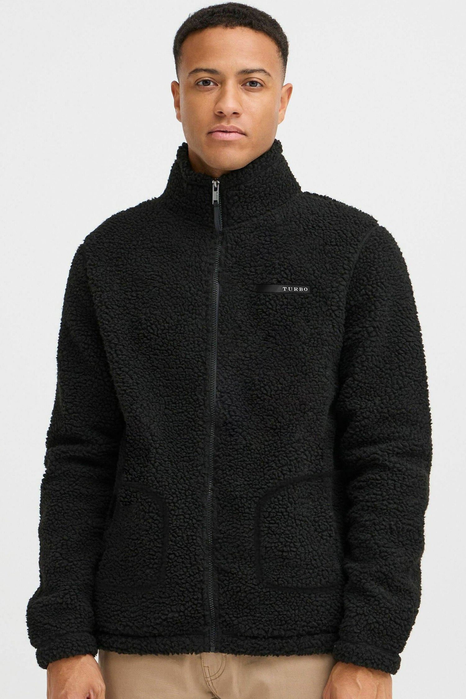 Turbo Zipper Style Sherpa Fleece Light Weight Jacket