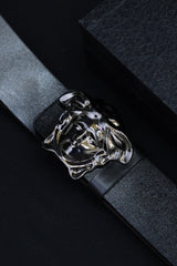 Versce Metal Alloy Automatic Buckle Branded Belt