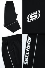 Skechr Loose Bottom Imported Sportswear Trouser In Black