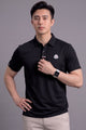 Monclr Moisture-Wicking Imp Dry-Fit Polo In Black