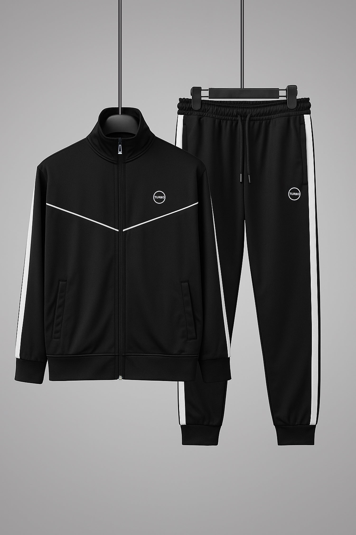 Turbo Athletic Runner Panelled Zipper Tracksuit