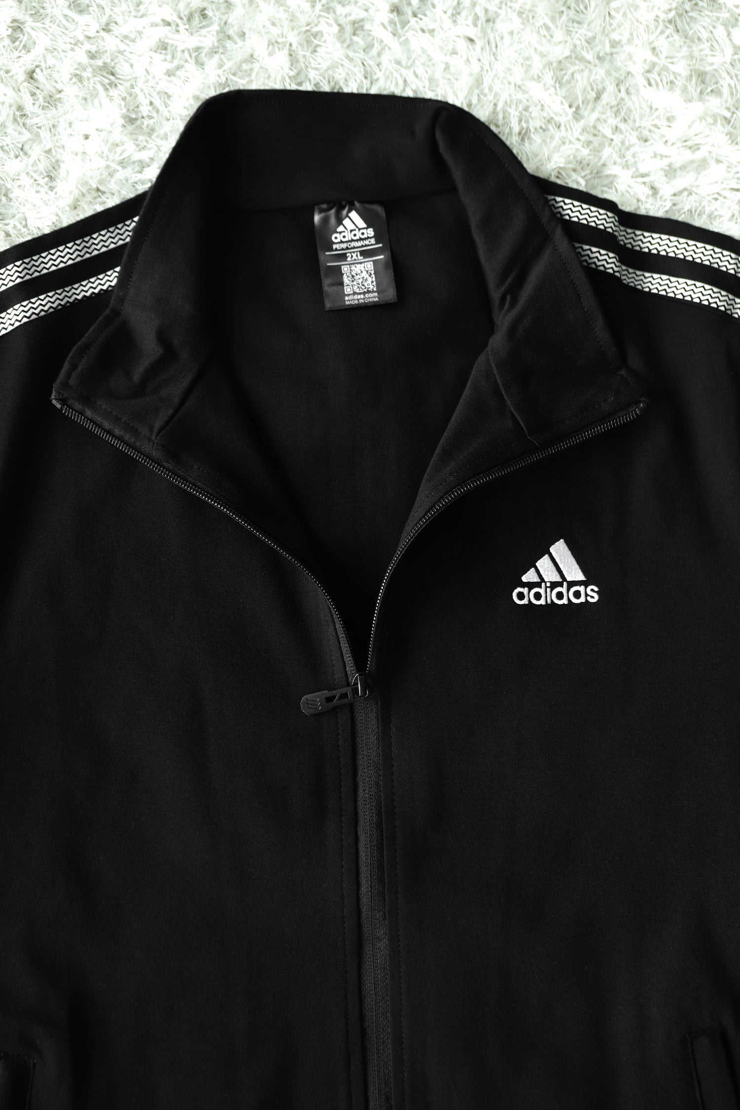 Adds Half Stripes Sportswear Men Zipper Tracksuit