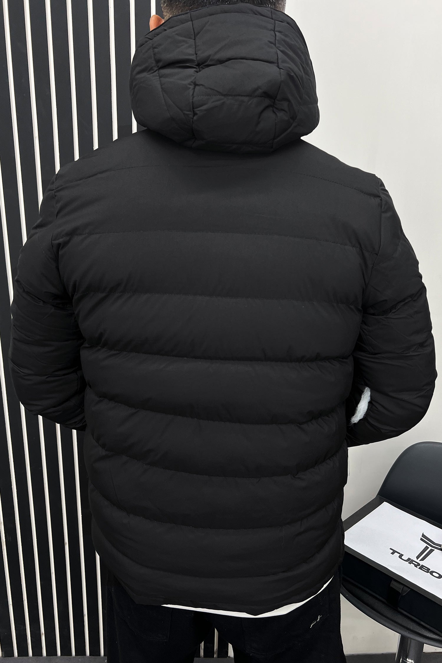 Adds Hood Style Double Side Imported Puffer Jacket