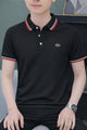 Lcste Casual Vogue Men's Polo Shirt In Black