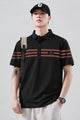 Turbo Horizontal Stripes Style Men's Polo T-Shirt