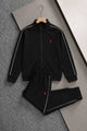 Polo R/L Double-Knit Zipper Men's Co-Ord Set In Black