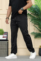 Tmmy Relax-Fit Imported Slim-Fit Trouser In Black