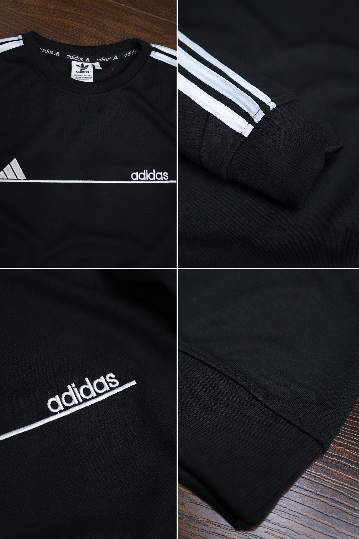 Adds Signature 3 Stripes Full Sleeves Men's Sweatshirt