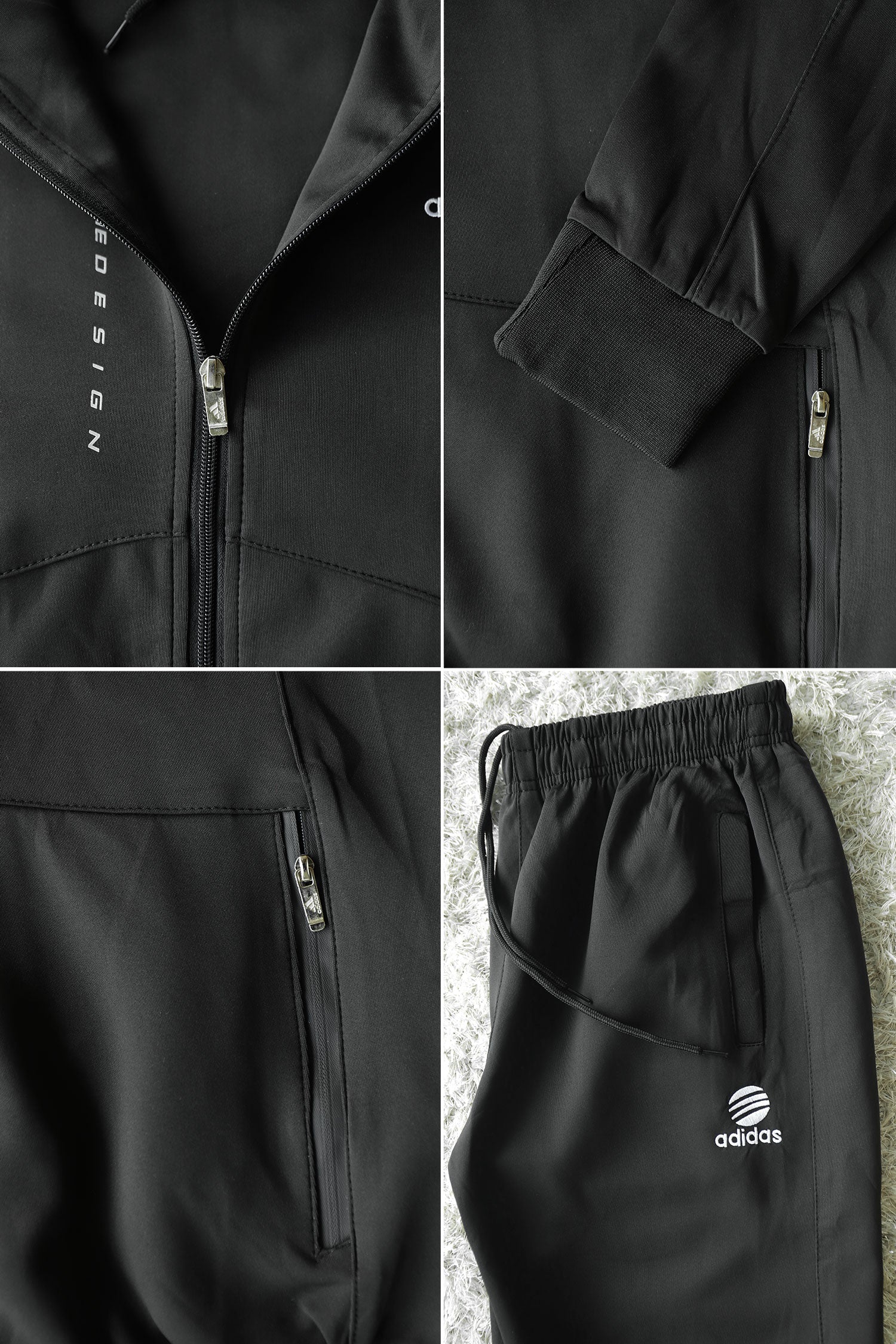 Adds Porsche Design Sportswear Men Zipper Tracksuit