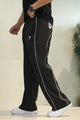 Gym Shrk Wide-Leg With White Piping Loose Bottom Trouser