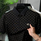 Turbo Jacquard Pattern Men's Polo T-Shirt