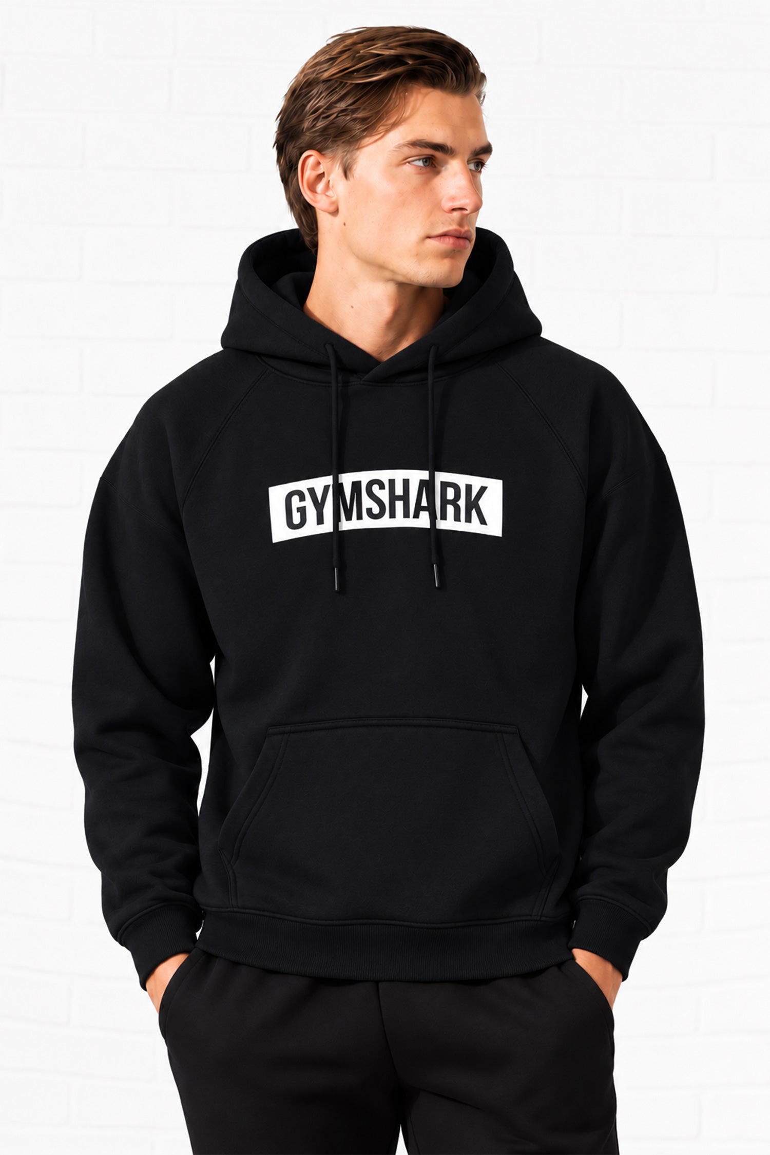 Gymshrk Worn Graphic Men's Hoodie