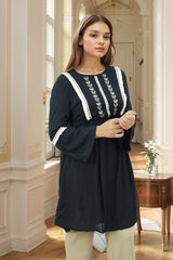Embroidered Design Floral Motif Turkish Imported Top