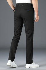 Personality Matched Slim fit Cotton Pant In Black