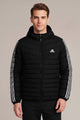 Adds Signature Three-Stripes Bubble Puffer Jacket In Black