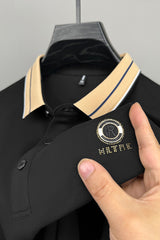 High End Letter Embroidered Men's Polo Shirt