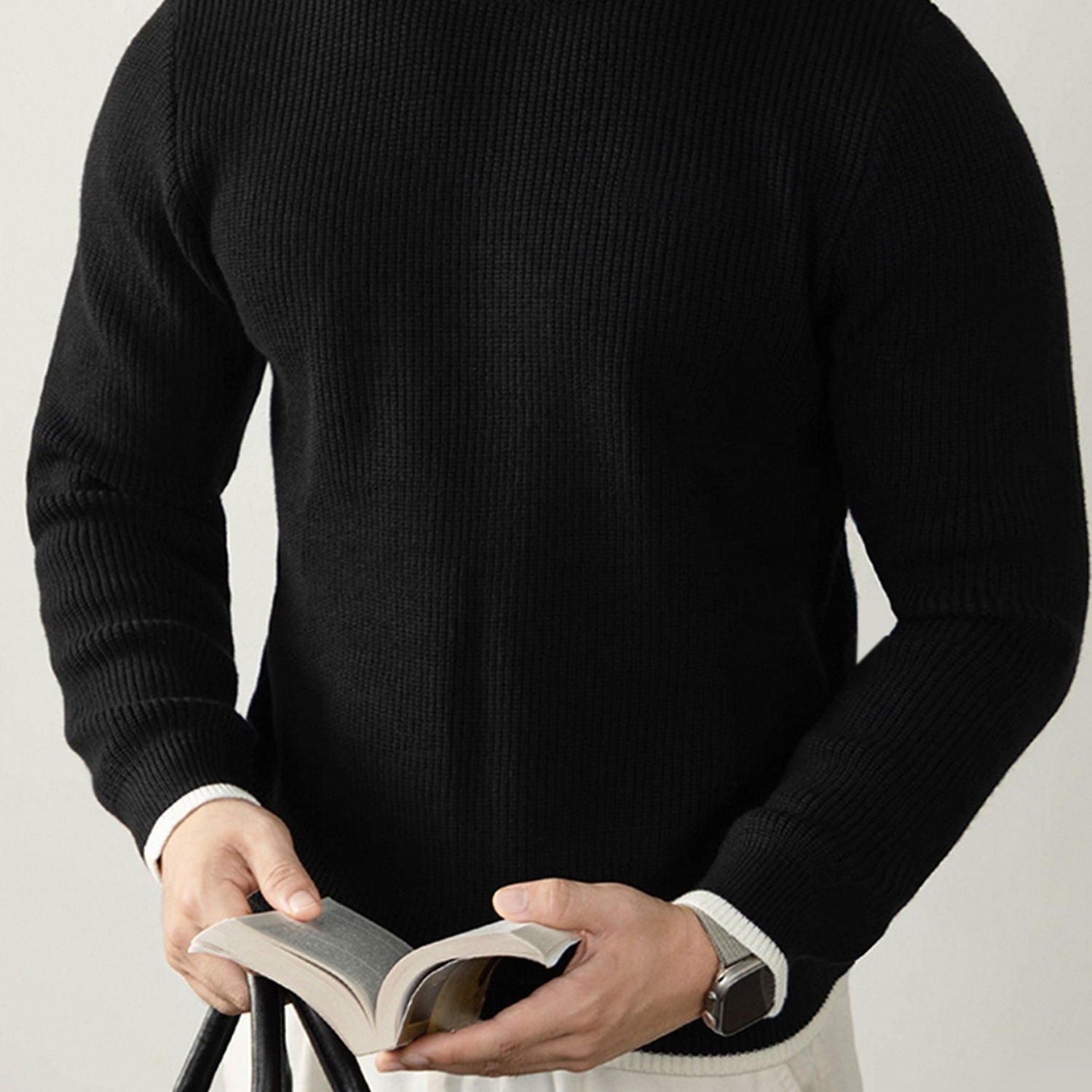 Turbo Ribbed RoundNeck Imported Men's Sweater