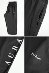 Turbo's 'Aura Collection' Dry-Fit Men's Shorts In Black