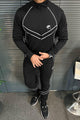 Nke Air Wind-Runner Zipper Men's Co-Ord Set In Black