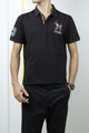 Turbo Polo Club Horse Pony Badge Men's Polo Shirt