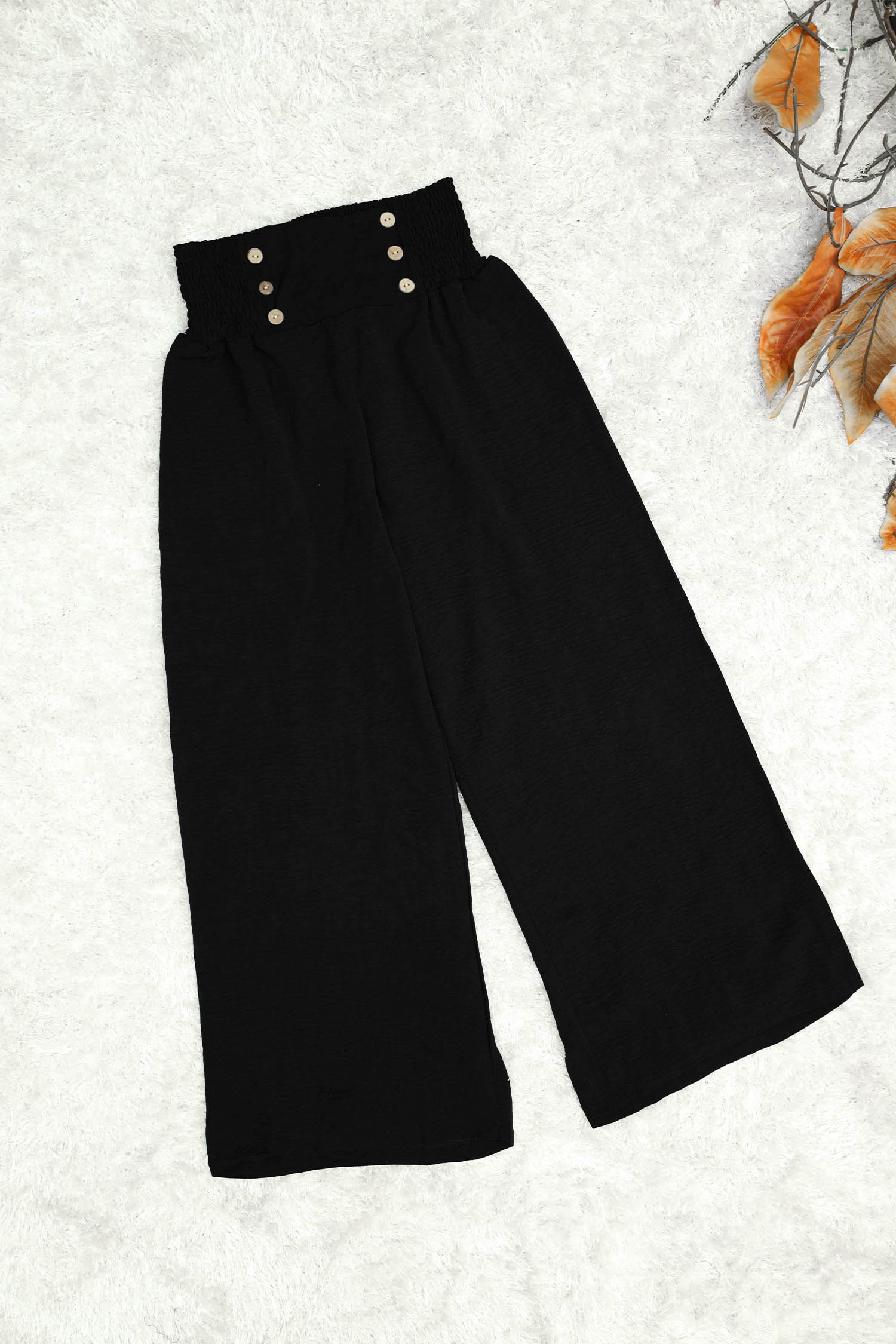 Trendy Button Threadz Belted Comfy Flapper Trouser - Women