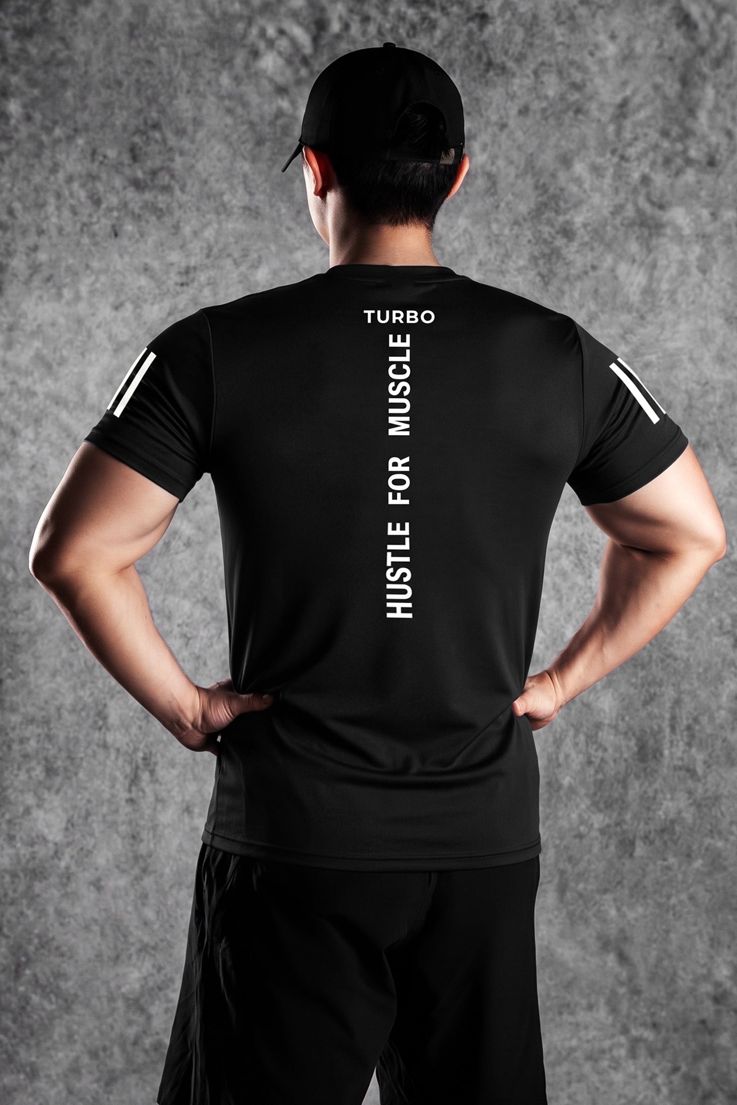 Turbo Hustle For Muscle Imp Dry-Fit Tee