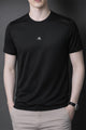 Mens Quiet Comfort Round Neck T-shirt In Black