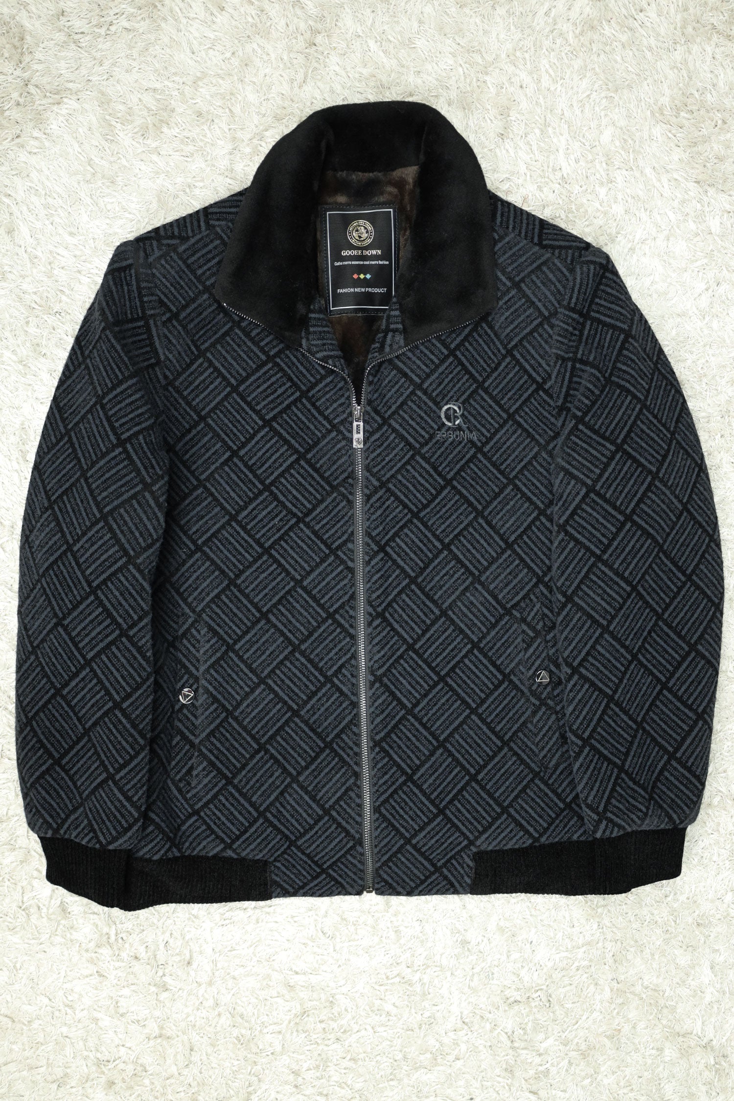 All Over Pattern Imported Men's Woolen Jacket