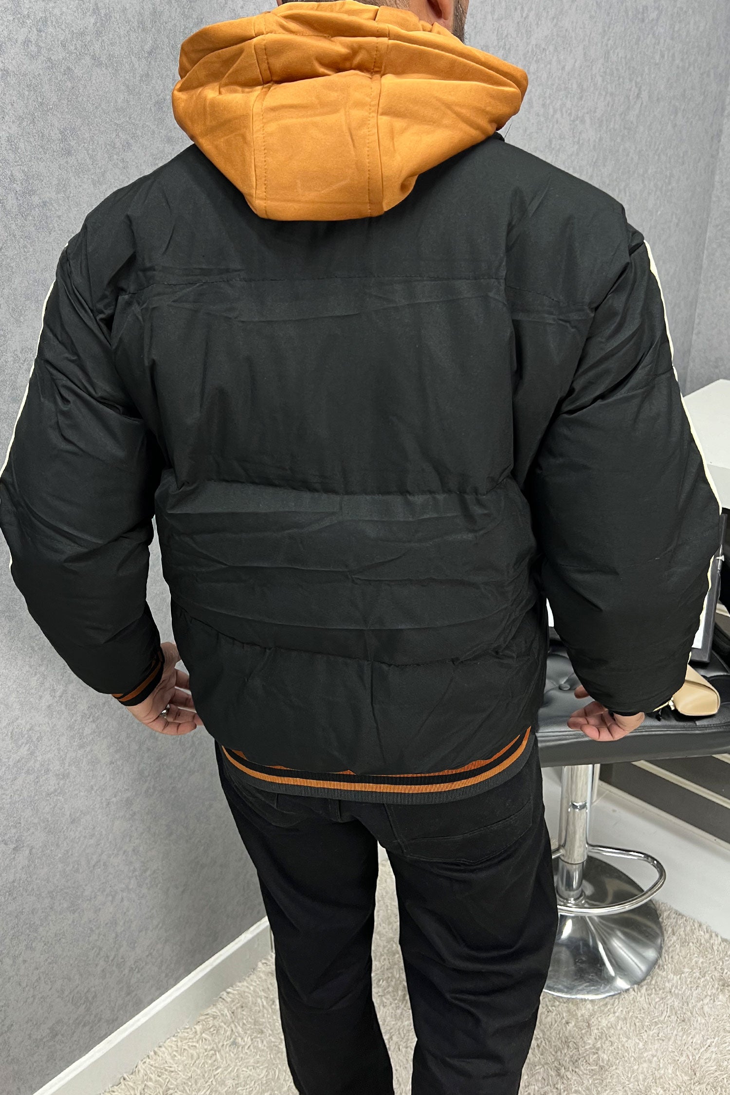 Cdmy Quilted Slogan Padded Imported Puffer Jacket