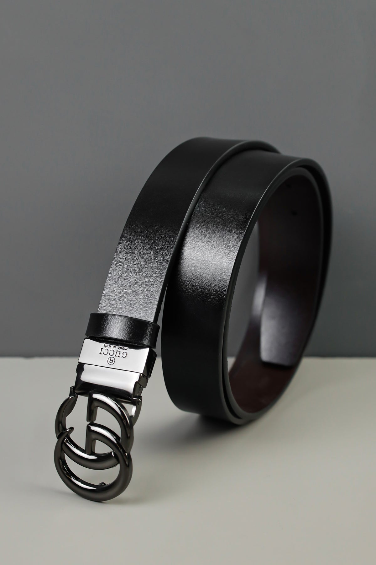 G Metal Alloy Automatic Buckle Branded Belt